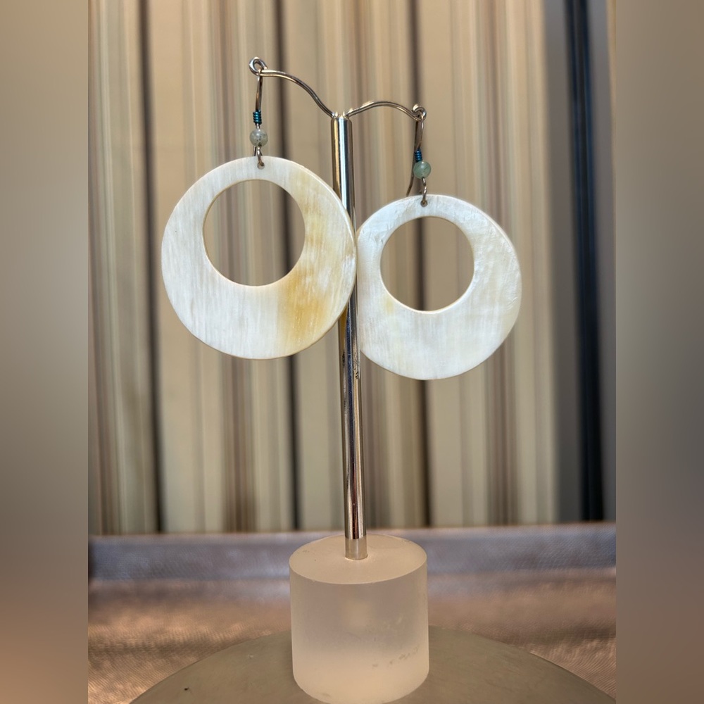 Circle hoop earrings
